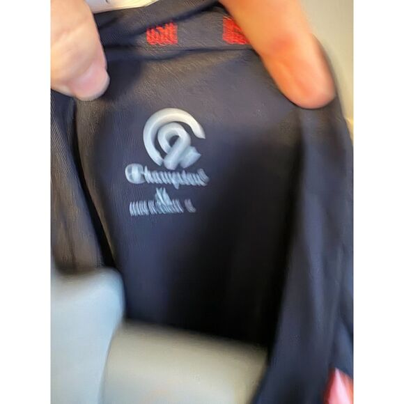 Champion XL USA Athletic Shirt with Reflective Red Stripes Patriotic Wicking - Picture 4 of 4